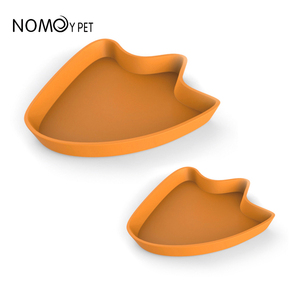 NOMOYPET-plato de alimentación de plástico con forma de huella de monstruo naranja, tazón de <span class=keywords><strong>comida</strong></span> para reptiles, precio de fábrica - Product Image 4