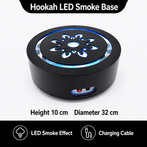 Luz LED RGB para Base de Hookah, Lámpara de Ambiente Redonda para Shisha, Bandeja de Luz Decorativa Recargable para Bar, KTV, Salón, OEM - Product Image 1