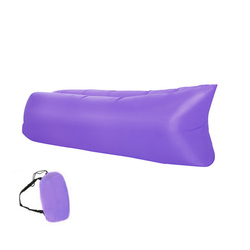 Vente en gros de chaises longues gonflables portables bleues avec sac de transport, lit d'air <span class=keywords><strong>ultra</strong></span>-<span class=keywords><strong>léger</strong></span> pour le camping et la <span class=keywords><strong>plage</strong></span>, facile à ranger - Product Image 4