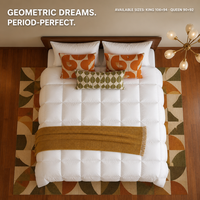 Couette matelassée Xueruisha d'été 90 % duvet de canard blanc jacquard, avec compartiments, en coton, anti-déchirure, écologique, respirante et épaisse