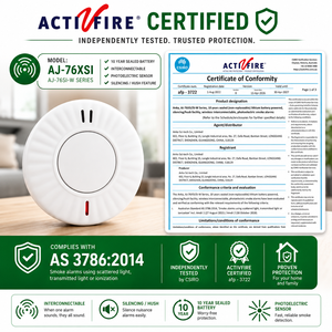 AS3786 WiFi RF433 <strong>Interconnected</strong> Smoke Alarm 10 Year Battery Photoelectric <strong>Fire</strong> <strong>Detector</strong> for Australia QLD Compliance OEM - Product Image 6