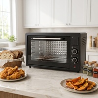 Four électrique de haute qualité en acier inoxydable 48L 2000W avec porte vitrée, personnalisable en usine (OEM), pour la cuisson et la grillade à usage domestique en cuisine