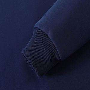 Sweat-shirts à capuche zippés de haute qualité pour hommes, streetwear unisexe, logo brodé et estampé à chaud, sweats à capuche vierges pour hommes à col montant - Product Image 4