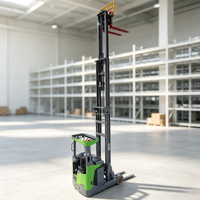 Chariot élévateur électrique MOVMES à batterie lithium-ion, mât à trois sections, pneus en polyuréthane, capacité 1,6/2/2,5T, hauteur de levage 6M-14M, à vendre