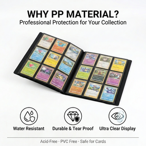 Classeur de rangement durable en PP pour cartes, <span class=keywords><strong>album</strong></span> photo 9 pochettes, porte-cartes 6x9cm pour cartes <span class=keywords><strong>à</strong></span> collectionner Pokémon - Product Image 6