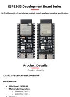 Carte de développement ESP32-S3-N8R8 WiFi sans fil + pour MCU double cœur 32 bits AI Robot Xiao Zhi