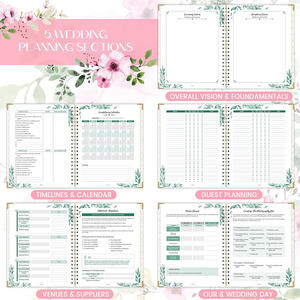 Fabricant de carnets spirales personnalisés, imprimés sur mesure, écologiques, format A5, agenda quotidien, journal, livre de planification de mariage - Product Image 4