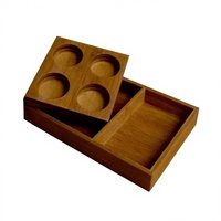 Plateau en bois personnalisé pour pédicure, écologique, multifonctionnel, pour équipement de spa beauté, plateau de pédicure en bois