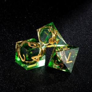 Lot de 7 dés en résine DND RPG avec anneau du <span class=keywords><strong>Seigneur</strong></span> <span class=keywords><strong>des</strong></span> <span class=keywords><strong>Anneaux</strong></span> pour jeux de table et cadeau pour joueurs - Product Image 5