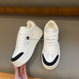 Zapatillas de Plataforma de Cuero para Mujer, Nuevos Estilos de Lujo, Transpirables, Casuales, Deportivas de Verano, con Aumento de Altura, Estilo Chunky - Product Image 2