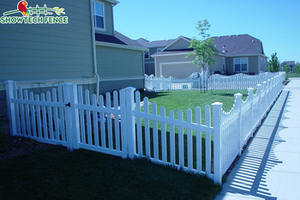 Clôture en vinyle de <span class=keywords><strong>piscine</strong></span> en <span class=keywords><strong>PVC</strong></span> festonnée de 3 "7/8" de 4 pieds de haut x 8 pieds de large - Product Image 3