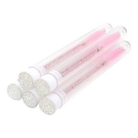 Brosse à cils en tube, mini-brosse à mascara portable, applicateur de maquillage pour cils et sourcils, en gros, prête à être expédiée, en stock