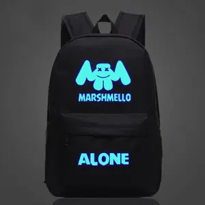 नई उत्पाद कम MOQ स्कूल कैम्पिंग और लंबी पैदल यात्रा Marshmello गेमिंग के लिए Bagpack बैग पुरुषों बैग Marshmello बैग बैग