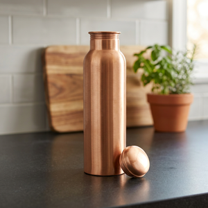 Decorative Plain Copper Water Bottle Eco-Friendly Dishwasher Safe Anti-corrosion Competitive Price Wholesale Home <b>Drinkware</b> - Product Image 1