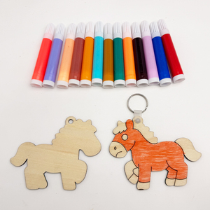 Décoration de mariage, Cadeaux Fête des Mères, Porte-clés Pomy tendance en gros, Supports vierges en bois contreplaqué - Product Image 2