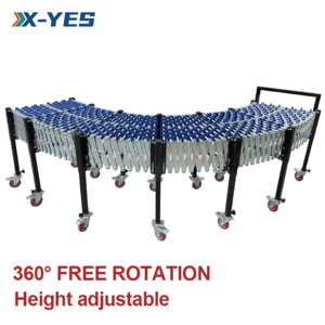 X-YES Flexibele Handmatige Telescopische Transportbaan Transportbaan Tafel Zwaartekracht Roller Transportbaan - Product Image 2