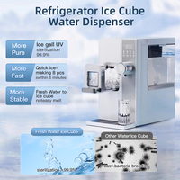 Mini distributeur d'eau de machine à glaçons de bureau à domicile avec chauffage instantané et distributeur d'eau froide de chauffe-eau de refroidissement par compresseur