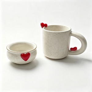 Taza <span class=keywords><strong>de</strong></span> <span class=keywords><strong>Café</strong></span> <span class=keywords><strong>de</strong></span> Cerámica con Corazón, 400 ml, Diseño <span class=keywords><strong>de</strong></span> Corazón 3D, Apta para Microondas, Apta para Lavavajillas, Regalo para el Día <span class=keywords><strong>de</strong></span> San Valentín - Product Image 5