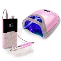 Cloverfei Rose Diamant Rose Lampe À Ongles Vernis À Ongles Sèche Machine Ensemble Haute Poudre 96w Lampe À Ongles