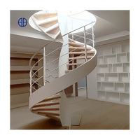 Escalier en colimaçon métallique coloré sur mesure pour villa résidentielle – Fournisseur fabricant