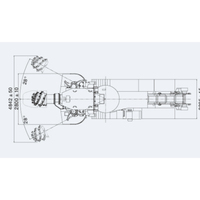 EBZ75 Petite foreuse rotative de type flèche 46 tr/min 50Hz 400mm 450mm 75KW Pompe de mineuse électrique sur chenilles AC1140/660V