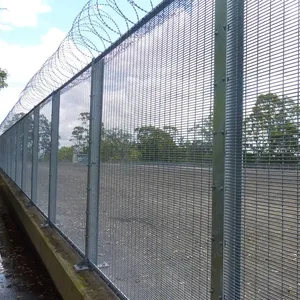 358 anti escalada anti corte claro vista aeropuerto prisión perímetro valla panel de <span class=keywords><strong>malla</strong></span> de alambre soldado - Product Image 2