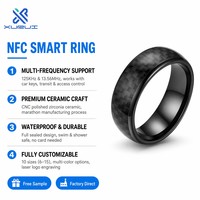 Bague intelligente NFC en céramique personnalisée 13,56 MHz RFID, bague connectée pour serrure de porte intelligente, accès aux ascenseurs et aux chambres d'hôtel