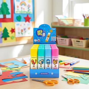Bâton de colle liquide Pixel Art Pokemoned 8g 24PCS/Boîte Fournitures scolaires pour enfants Papeterie Anime Dessin animé Rétro 8 bits Artisanat KR AB0106 - Product Image 2