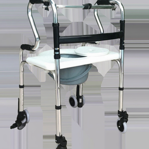 Mobile Bedside Four Silent <b>Lock</b> <b>Wheels</b> Mobile Bedside Commode Aid for Post-operation Recovery - Product Image 1