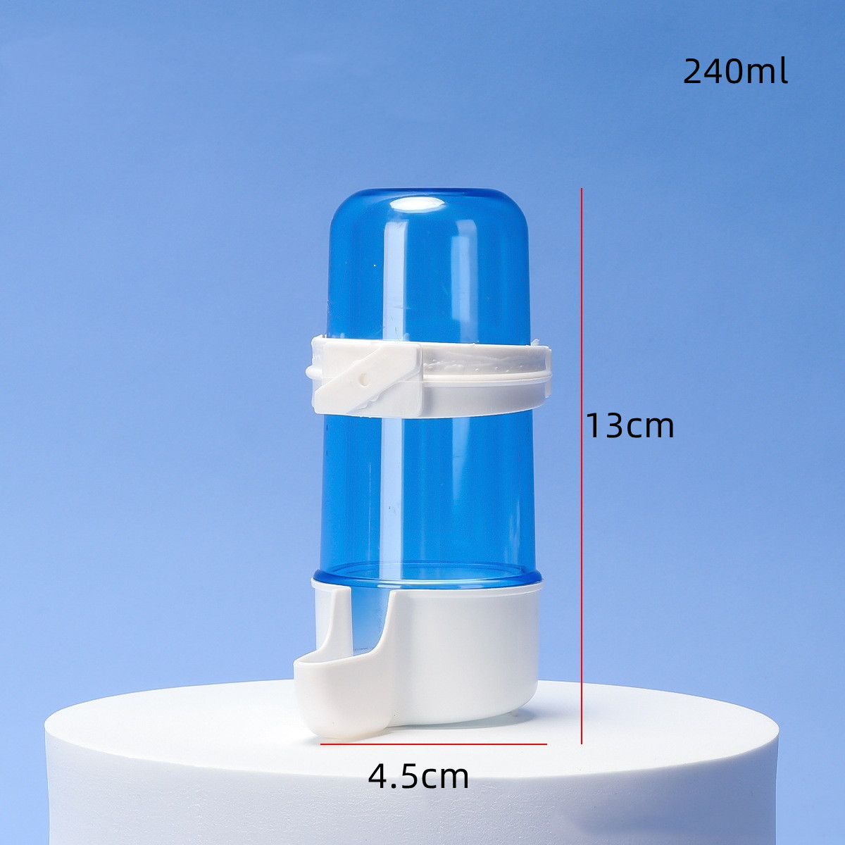 Flacon bleu base blanche 240ml