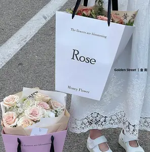 Scatola di imballaggio del fiore della borsa della finestra del fiorista portatile per le rose