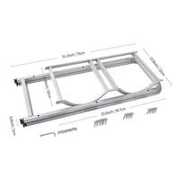Support de rangement pour bouteilles d'eau en métal amovible personnalisé, 5 gallons, avec revêtement en poudre, sur pied, avec 3 étagères organisatrices et support