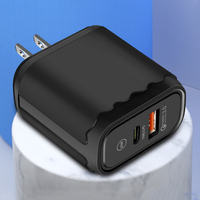 Chargeur mural universel 30W PD Type C double port pour téléphone portable, adaptateur UE/US, fournisseur d'usine, pour accessoires OEM 17 16