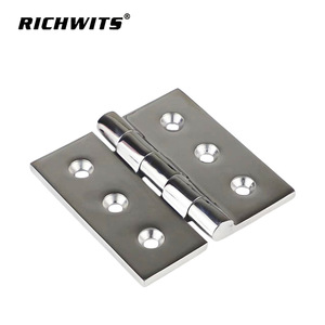 Charnières en acier inoxydable RICHWITS 304/316, robustes, 6 trous, 180 degrés, pour porte d'armoire, usage maritime - Product Image 2