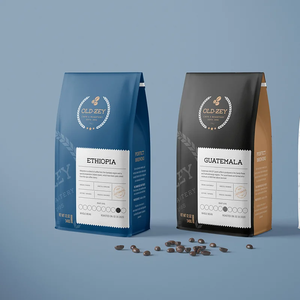 Sac à fermeture éclair sacs Kraft emballage de café pour supermarché emballage alimentaire grains de café papier luxe Shenzhen bonbons emballage PE - Product Image 3