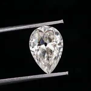 DEF diamante sfuso taglio pera bianco vecchio taglio europeo personalizza dimensioni pietre moissanite pietra preziosa taglio importatore moissy