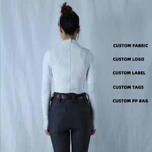 Ropa ecuestre única de ARLAN para mujer, polo ecuestre de manga larga, ropa ecuestre - Product Image 2