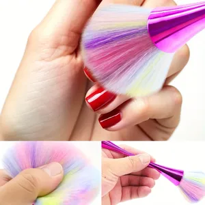 14 Styles Nail Dust Cleaning <b>Brush</b> Professional Nail Art Make Up <b>Brushes</b> <b>Long</b>-<b>Handled</b> Super Fluffy Dust Removal Manicure Tools - Product Image 2