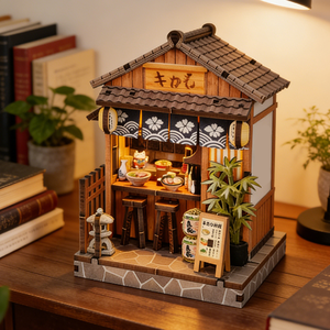 2026 Cottage Puzzle in Legno Y-TOP Collezione Case in Miniatura Kit Fai da Te 3D Casa delle Bambole in Legno con LED, Artigianato Decorativo per Angolo Lettura - Product Image 4