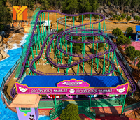 Grande manège de parc d'attractions en acier pour l'extérieur, manège Crazy Mouse, montagnes russes, certifié CE, à vendre