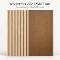 Panneau mural rainuré en PVC de couleur unie pour intérieur, revêtement mural en grille de PVC imperméable pour mur de fond de télévision
