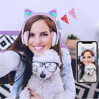 BT 5.3 B39 Wireless Headphones Cat Over Ear Headset RGB Kids Children Earphones Consumer Electronics Accessories Drop Shipping