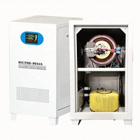 Stabilisateur de tension automatique monophasé 10 kVA AC 220 V en cuivre TND SVC LED 50 Hz avec homologation CE