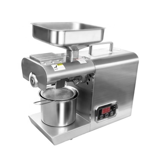 Presse à huile miniature 508 pour usage domestique, 4-6 <span class=keywords><strong>kg</strong></span>/h, petite presse à huile à froid pour arachides, sésame, noix de coco, soja, noix, à vis - Product Image 1