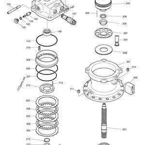 สวิงมอเตอร์สำหรับ DH215-7 DH220-5 DH220-7 DX225-7 Daewoo Doosan อะไหล่รถขุด K1045024 M2X150 2401-9099C K1000697A - Product Image 4