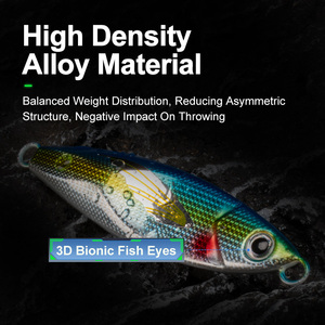 Leurre de pêche TEASER J106 Dubstep en alliage métallique, jigging lent, leurre artificiel dur, 60g80g, jigging, leurre pour la pêche au bar, leurre de pêche en mer, leurre coulant - Product Image 5