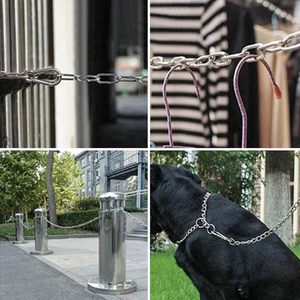 2 pezzi catena in acciaio inossidabile 31,5 pollici X 0,16 pollici catene metalliche lunghe e resistenti per appendiabiti per animali da compagnia o opere d'arte