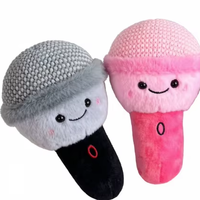 Jouet en peluche microphone en coton PP super doux de haute qualité, écologique, jouets en peluche pour enfants, karaoké pour enfants