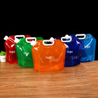 10L Bec Poche Sac Impression Personnalisée Stand up Buse Doypack Liquide Emballage Bec Boisson Sac D'eau avec Poignée Bouchon À Vis
