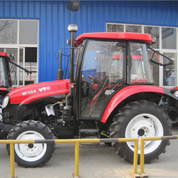 Tracteur agricole YTO EMF504 50 CV avec charrue, semoir et herse à disques pour la plantation des cultures, la culture des champs et le transport agricole